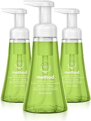 Method Foaming Hand Soap, Green Tea + Aloe, 10 Ounce (Pack of 3)