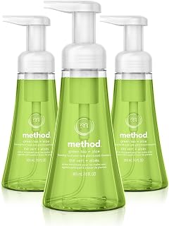Method Foaming Hand Soap, Green Tea + Aloe, 10 Ounce (Pack of 3)
