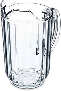 Carlisle FoodService Products 553807 Plastic Pitcher, 48 Ounces, Clear
