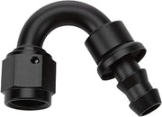 Pushlock Hose End Black 150 Deg Elbow -8