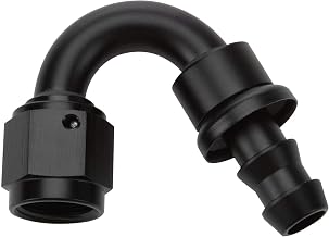Pushlock Hose End Black 150 Deg Elbow -8