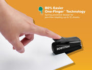Nano Mini Staplers by Bostitch – 2 Count, Plastic, Black, Pack of 2, Model 1830-2PK