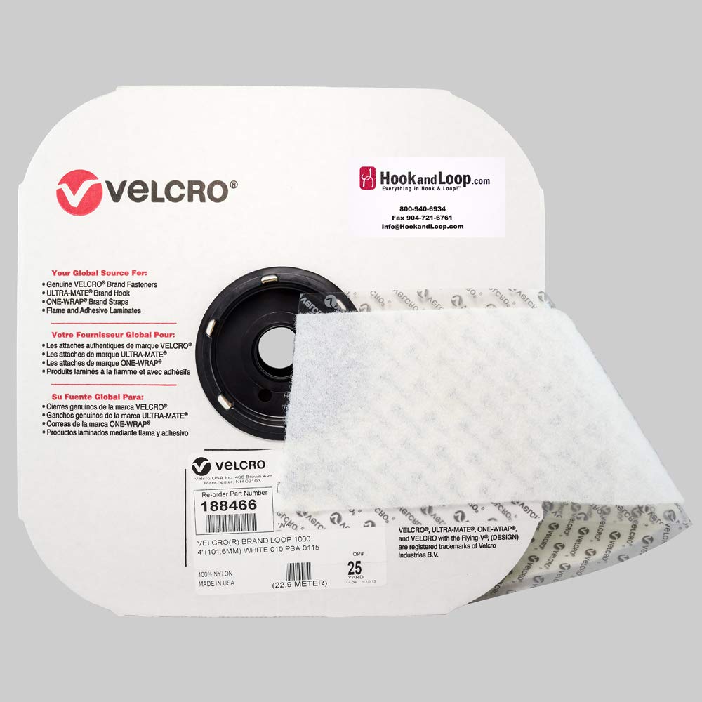 Reclosable Fastener White 4 W by VELCRO Brand – Nylon, Model 188466