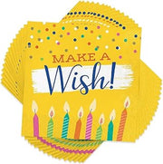 Creative Converting Birthday Paper Napkins, Festive Cake, 6.5 in, 16 ct