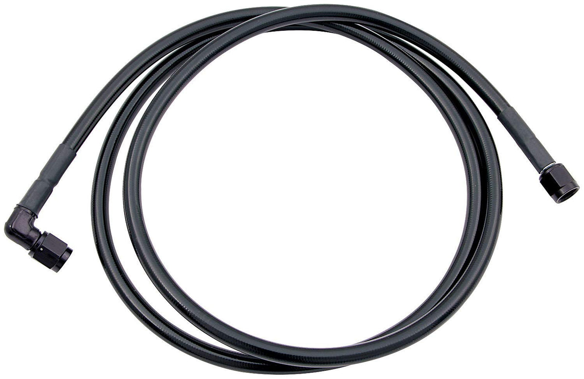 #3 Coated Braided Line-3 Straight / -3 90 Degree by Allstar Performance – 73 inches, Aluminum,Steel, Black, Model ALL48425