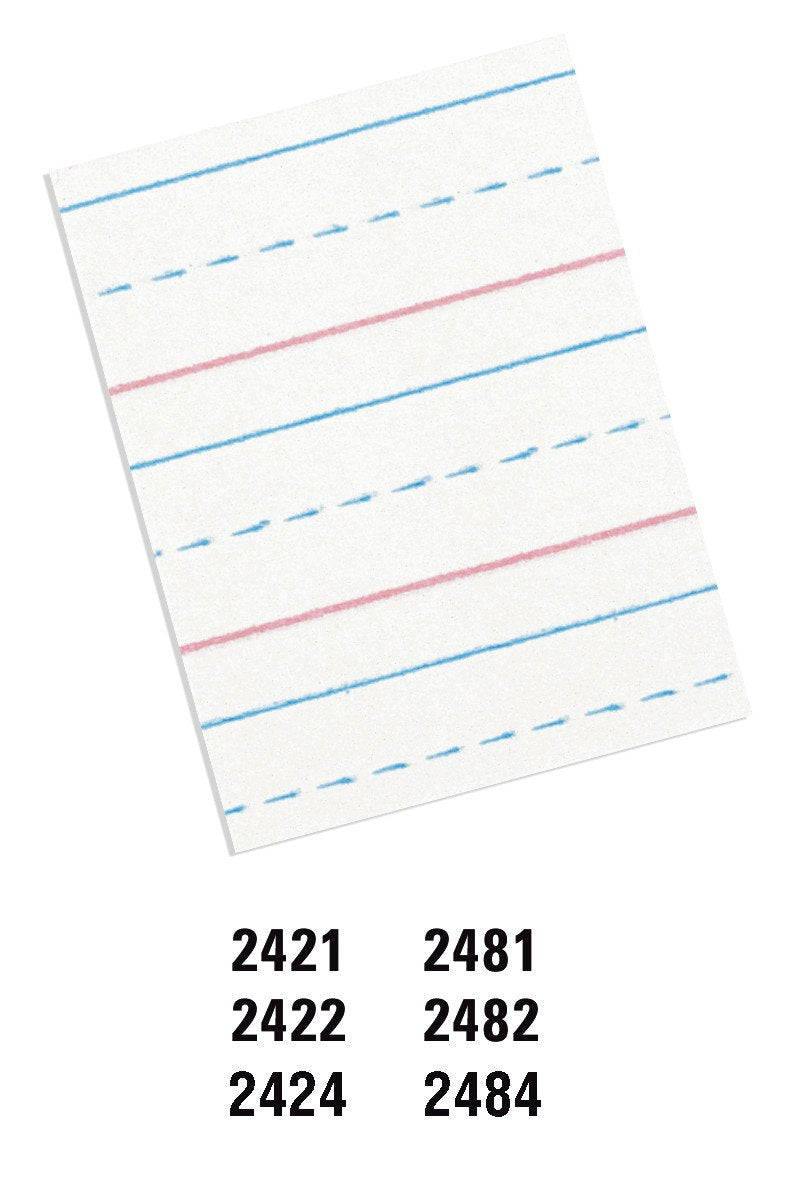 Multi-Program Ruled Handwriting Paper by Pacon – 1 Count (Pack of 1), Paper, White, Model PAC2482