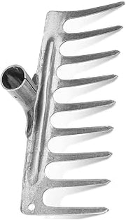 Duty Steel Garden Rakes with 11/9 Tines, 9 Teeth | Manganese Steel Hand Rakes Manual Soil Cultivator for Efficient Soil Loosening and Weeding in Gardens