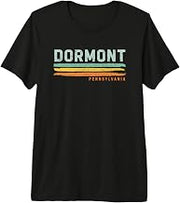 Vintage Stripes Dormont PA Premium Tri-blend T-Shirt
