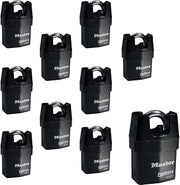 Master Lock Ten (10) High Security Pro Series Padlocks w/ 20 Keys, 6321NKA-10 w/BumpStop Technology
