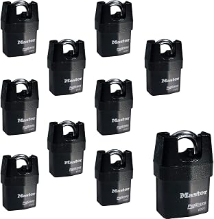 Master Lock Ten (10) High Security Pro Series Padlocks w/ 20 Keys, 6321NKA-10 w/BumpStop Technology