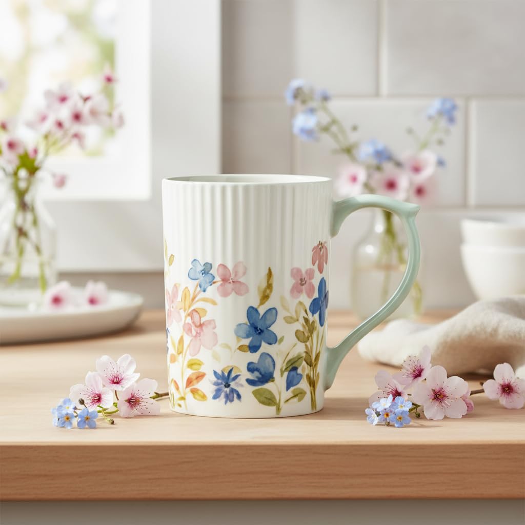 10 Strawberry Street Painted Garden / Large / Classic Glassware & Drinkware
