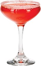 Libbey 3055 Perception Cocktail Coupe Glasses Set of 12, Elegant, Curvaceous Coupe Martini Glasses, 8.5 Oz Stemmed Champagne Coupe for Beverages