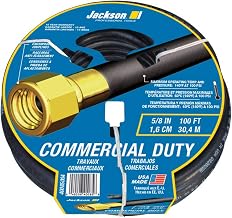 Jackson 4008300A Commercial Duty Rubber Hose, 5/8-Inch x 100-Foot