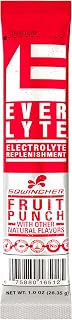 Sqwincher EverLyte Electrolyte Replenishment Drink Mix, Fruit Punch (Case of 100)