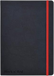 Black n' Red Oxford, Journal, A5 Notebook Casebound, Lined & Numbered, 144 Page