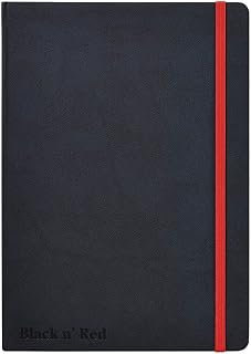 Black n' Red Oxford, Journal, A5 Notebook Casebound, Lined & Numbered, 144 Page