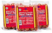 Vienna Beef Vienna® Beef Jalapeno Cheddar Beef Franks 6" 6:1 2 lbs. (3 Pack)