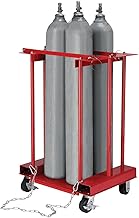 Global Industrial Mobile Forkliftable Cylinder Storage Caddy with