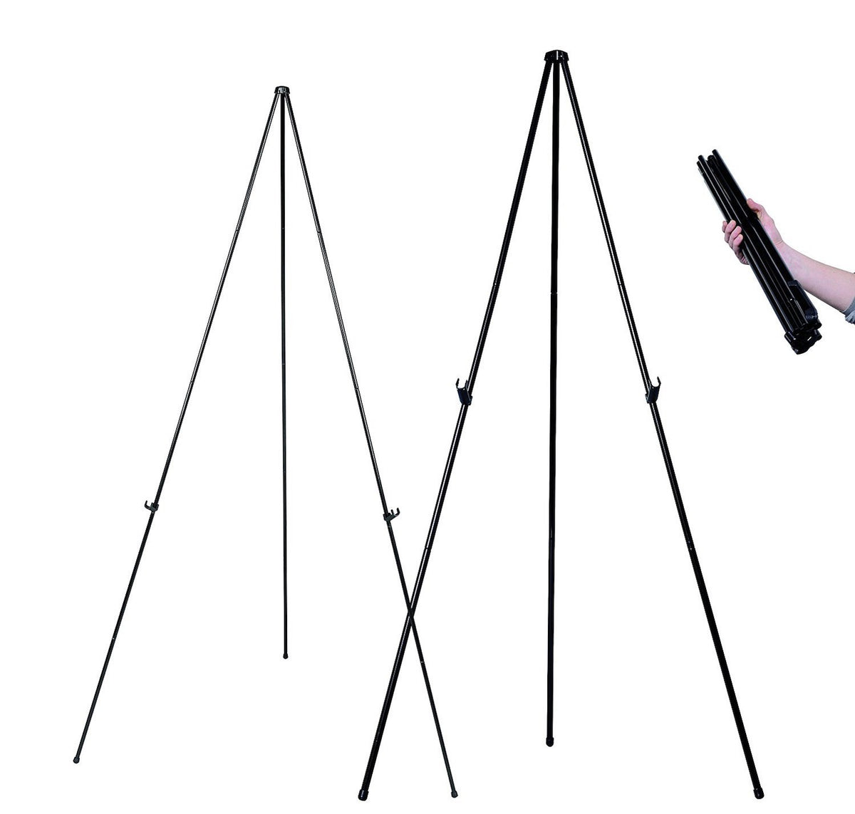 1MV - Instant Easel by MasterVision – 61.5 inches, Alloy Steel, Black