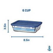 Anchor Hocking Navy / Large / 1.4 liters Container Sets