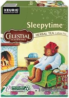 Celestial Seasonings Sleepytime Herbal Tea, Single-Serve Keurig K-Cup Pods, 24 Count