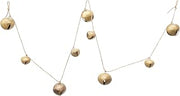 Creative Co-Op Metal Jingle Bell Garland, Gold Finish
