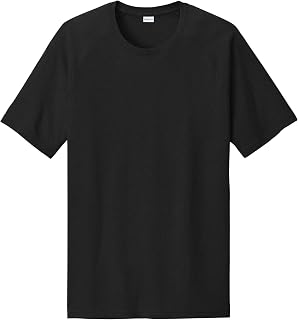 SPORT-TEK Unisex Halftime Raglan Tee | Athletic Fit T-Shirt for Men & Women, Workout, Lightweight Gym Top