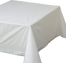 Hoffmaster Tissue/poly Tablecovers, 82" X 82", White, 25/carton
