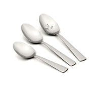 Nocha Everyday Flatware Serving Spoons by Oneida – Set of 3, 18/0 Stainless Steel, Silverware Set, Pack of 3, Model H098003F
