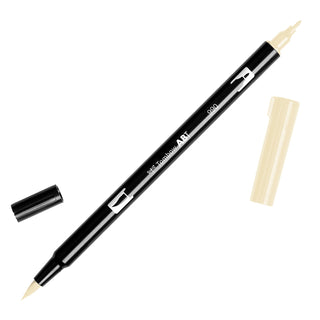 Dual Brush Pen by Tombow – 1 Count (Pack of 1), Plastic, Light Sand, Model AB-T990