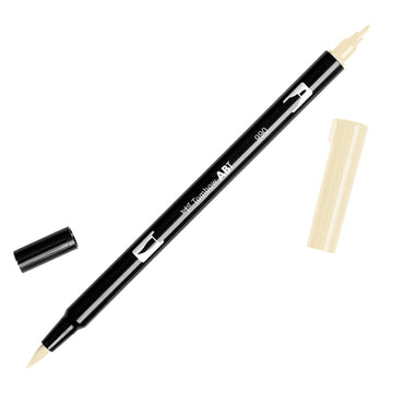 Dual Brush Pen by Tombow – 1 Count (Pack of 1), Plastic, Light Sand, Model AB-T990