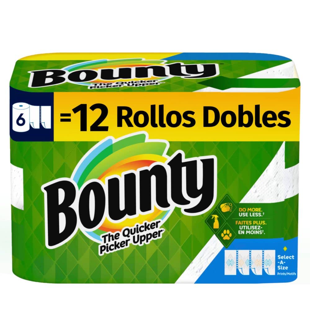 Bounty White / 1 / 110 Count (Pack of 6) Paper Towels