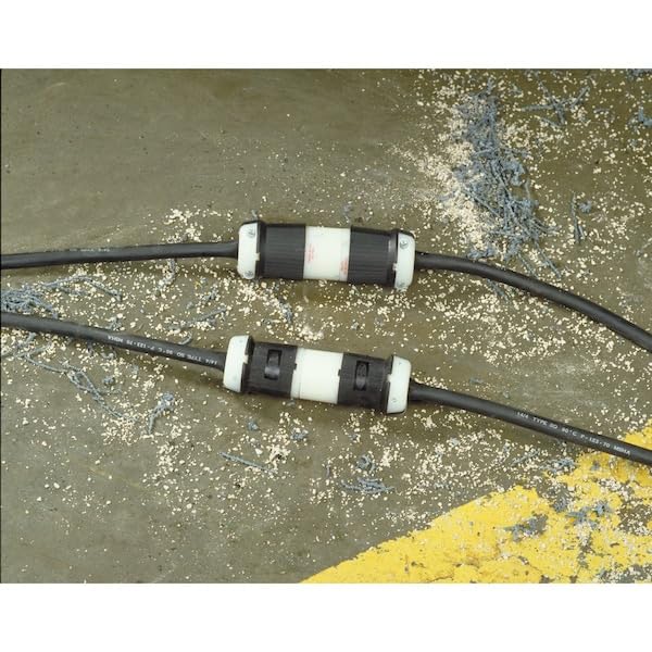 Locking Plug by Hubbell – Nylon, Black, White, Model HBL2731