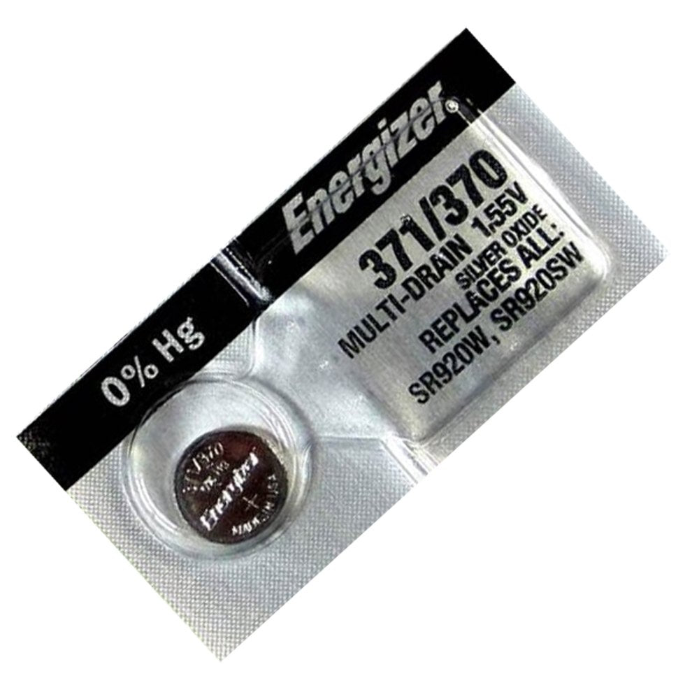 /370 Silver Oxide Watch Battery by Energizer – 1 Count (Pack of 1)