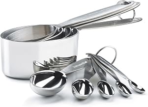 Cuisipro Stainless-Steel Measuring Cups and Spoon Set