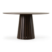 Weiss - Mid-Century Modern Wenge Round Dining Table by Limari Home – Rubberwood, Wenge, Model LIM-85576