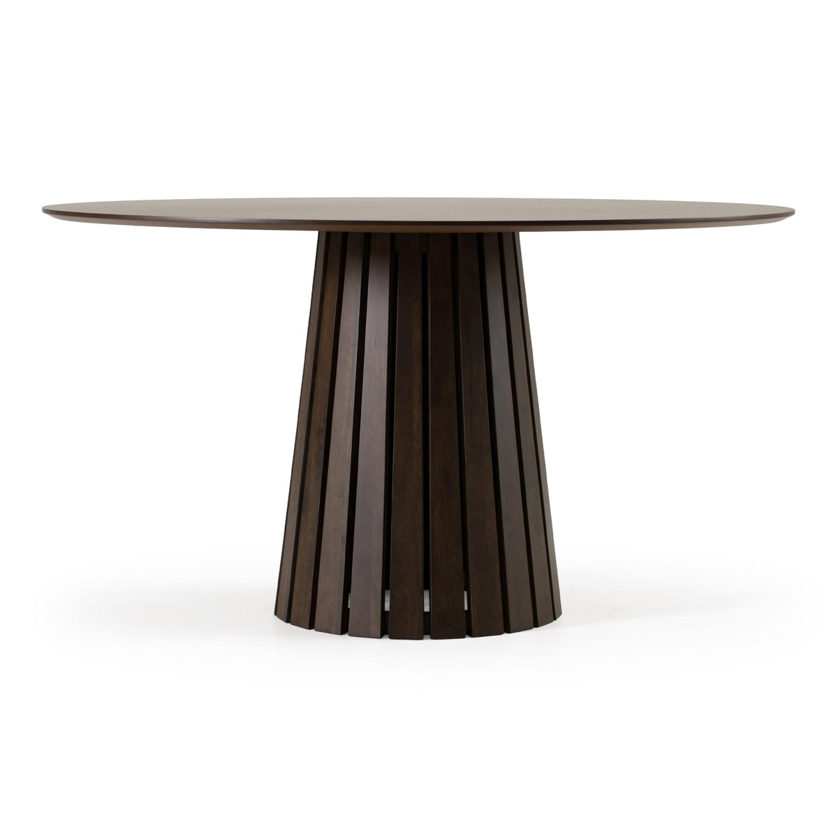 Weiss - Mid-Century Modern Wenge Round Dining Table by Limari Home – Rubberwood, Wenge, Model LIM-85576