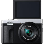 ZS99 Digital Camera (Silver) Bundle + Accessory Package with 64GB Memory by Panasonic – Silver, Pack of 22, Model BH52-ZS99SIL-71626