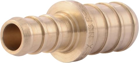 SharkBite 3/8 x 1/2 Inch Crimp Reducing Coupling, Brass Plumbing Fitting, PEX Pipe, PE-RT, UC009LFA