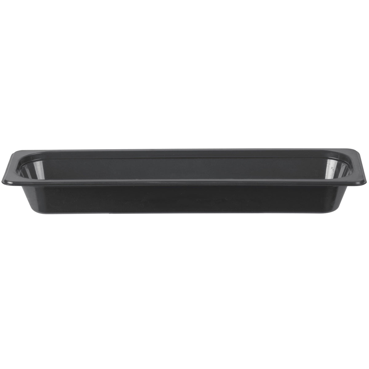 High Heat Half Size Long Food Pan in Black (Case of 6) 2-1/2" Deep by Cambro – Plastic, Black, Model 22LPHP110