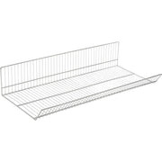 Stackable/Interlocking Wire Storage Bin by Global Industrial – 20"L x 48"W x 9"H, Steel, Chrome, Model 832124