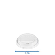 White Traveler Plastic Lid - For SOLO Paper Hot Cups (Case of 1000) – 1000 Count (Pack of 1), 12.0 fluid_ounces, Plastic, WHITE, Pack of 1000