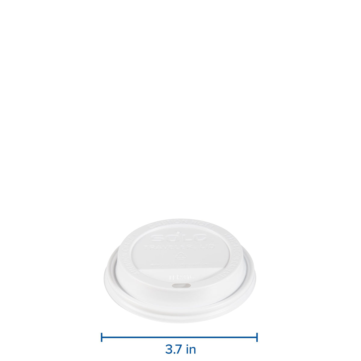 White Traveler Plastic Lid - For SOLO Paper Hot Cups (Case of 1000) – 1000 Count (Pack of 1), 12.0 fluid_ounces, Plastic, WHITE, Pack of 1000