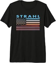 Vintage Sunset American Flag Strahl, Tennessee Premium Tri-blend T-Shirt