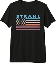 Vintage Sunset American Flag Strahl, Tennessee Premium Tri-blend T-Shirt