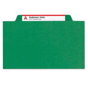 SMEAD Green / 1 / Letter (Pack of 1) Top Tab Classification Folders