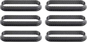 Silikomart Tarte Ring Oblong Heat-Resistant Perforated Plastic Oblong Cutting Ring 5.74 Inch x 1.33 Inch x 0.78 Inch high, 6 Pieces