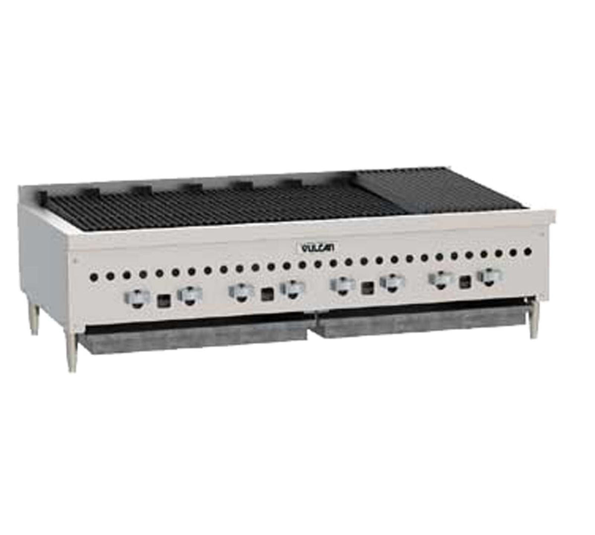 Hart Countertop 46-3/4" Charbroiler by Vulcan – Stainless Steel, Silver, Model VCCB47