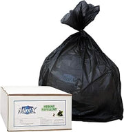 Mint-X Rodent Repellent Trash Bag, 0.866 Mil, Hi-Density, Star Seal, 60" Height x 38" Length, 60 Gallon, Black (Pack of 150) (MX3860HD B22)