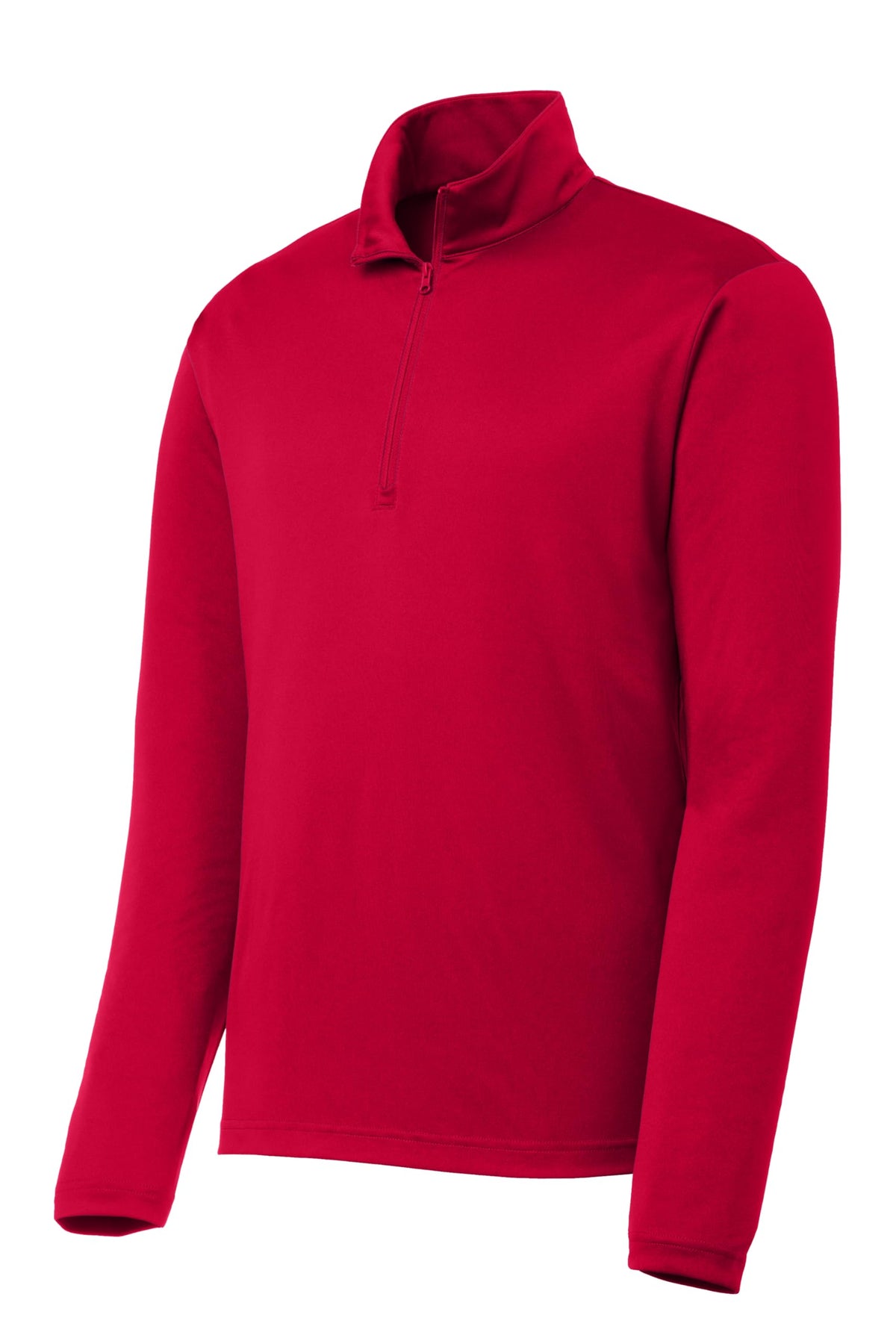 Unisex PosiCharge Competitor Quarter Zip Pullover by SPORT-TEK – X-Small, Polyester, Deep Red, Model ST357